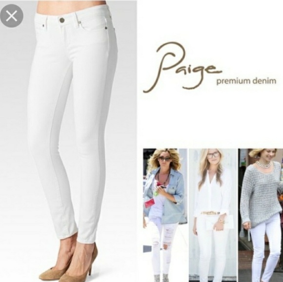 New Paige white denim skinny jeans! - Picture 5 of 6